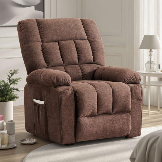 Sweetcrispy Heated Power Lift Recliner with Vibration Massage System