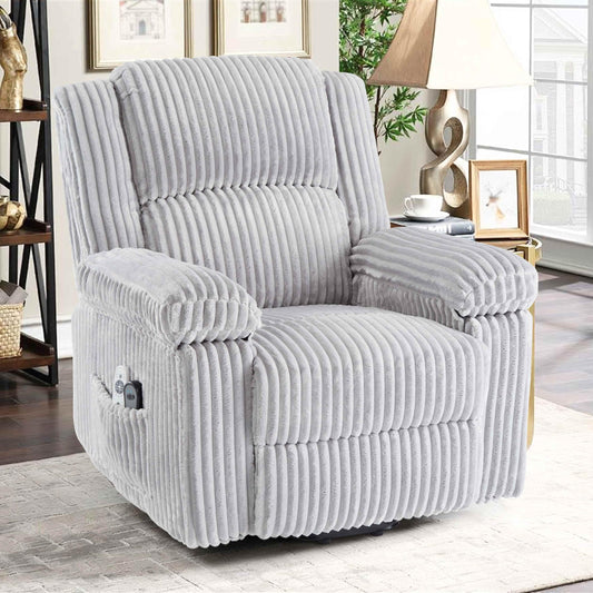 GarveeHome Plush Power Lift Recliner with Heat & Massage for Seniors