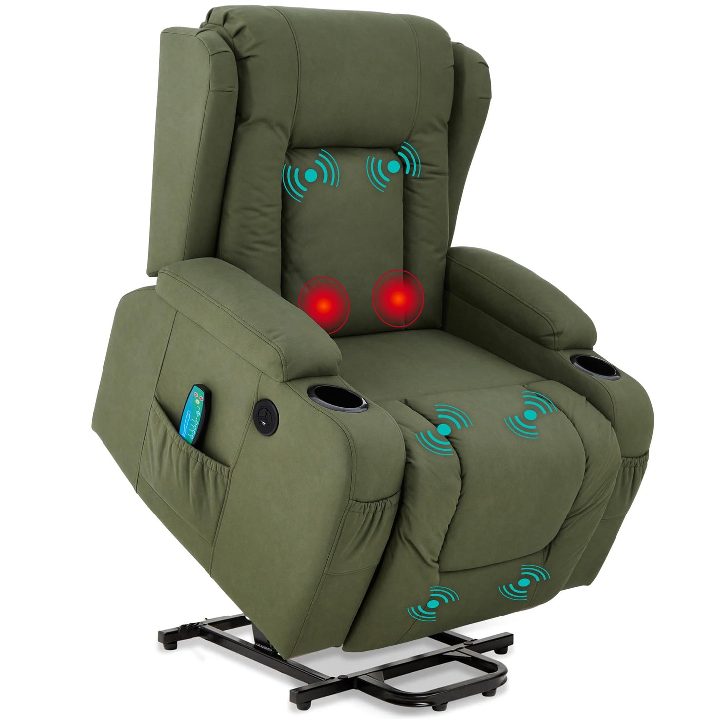 Best Choice Products Electric Lift Massage Recliner with Heat & Storage