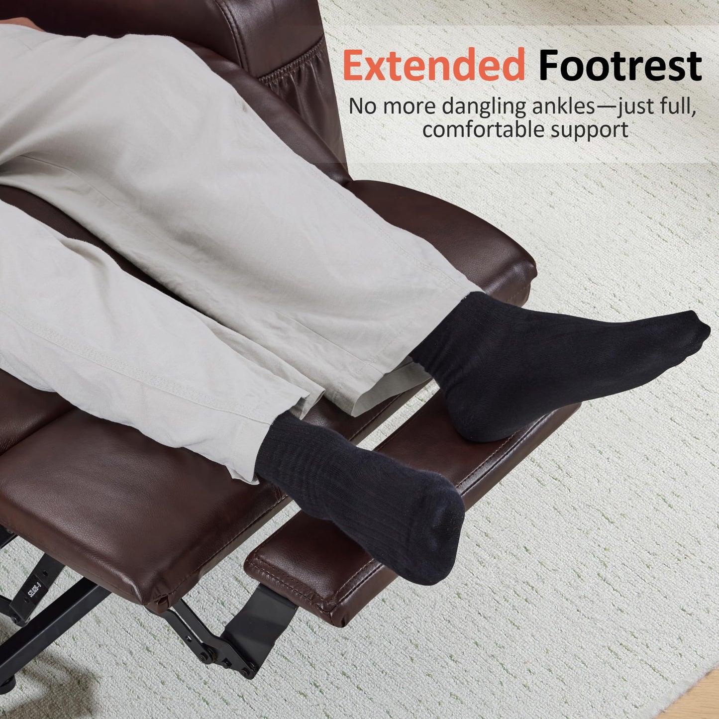 MCombo Electric Lift Recliner with Massage, Heat & USB – Faux Leather Power Chair